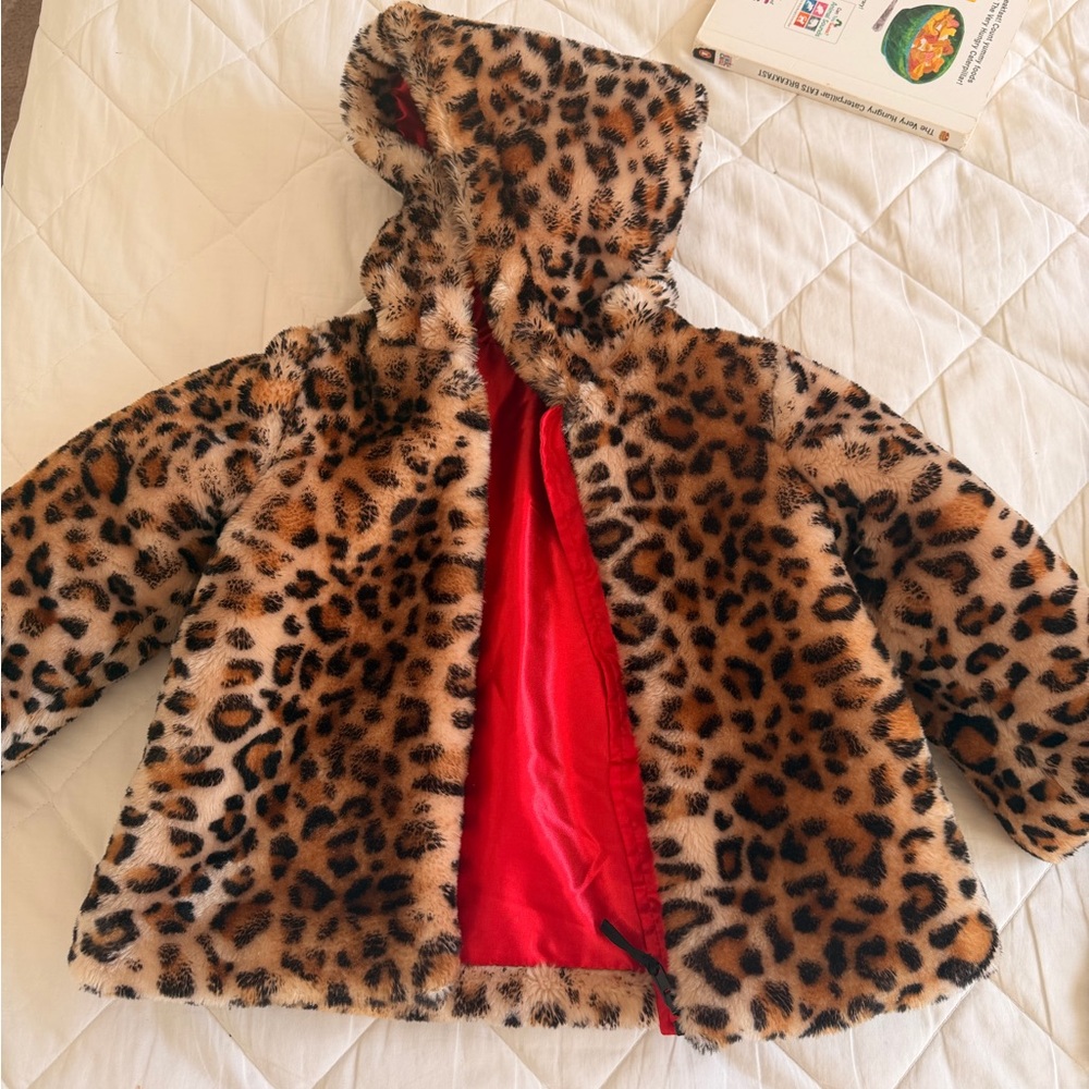 Little Me Leopard Fancy Toddler Jacket